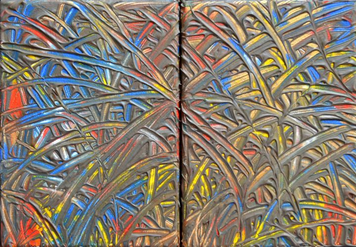 Malerei mit dem Titel "Beneath the surface" von Cerazivka, Original-Kunstwerk, Acryl