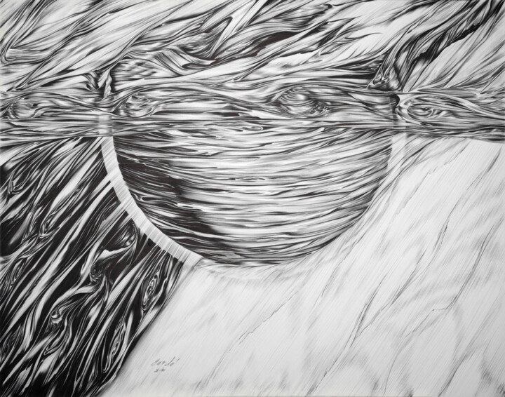 "Building Jupiter" başlıklı Resim Cerde tarafından, Orijinal sanat, Tükenmez kalem