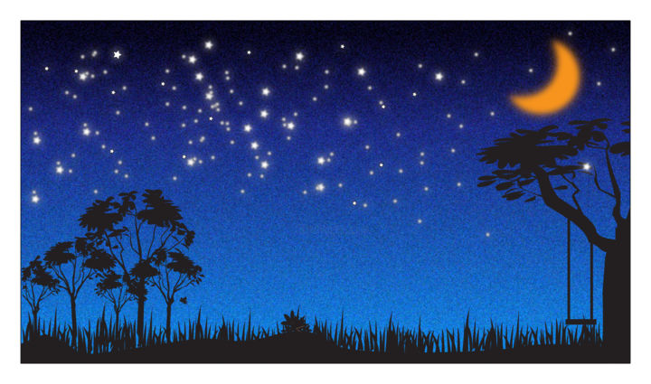 数字艺术 标题为“Night sky” 由Fath Arts, 原创艺术品, 数字油画