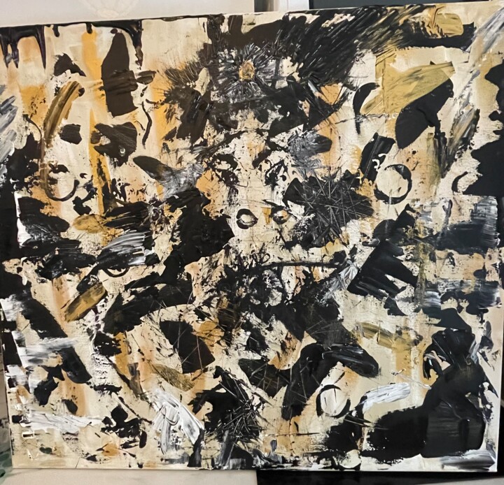 Peinture intitulée "Représailles" par Cerise Brg, Œuvre d'art originale, Acrylique