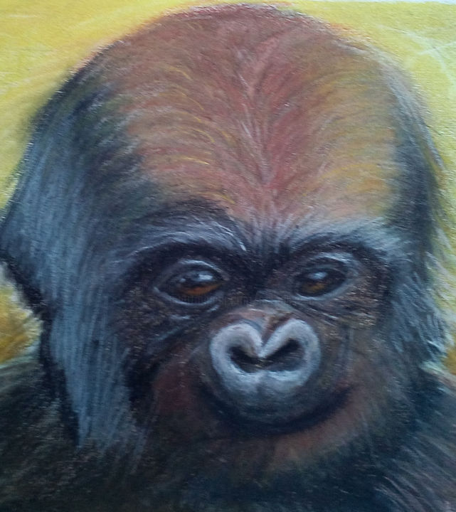 Bebe Singe Painting By Annick Cernesse Artmajeur Bebe Singe Painting By Annick Cernesse Artmajeur
