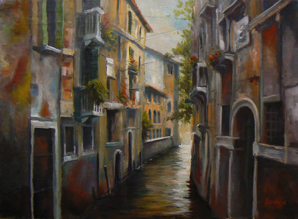 Peinture intitulée "Venezia" par Palomio, Œuvre d'art originale