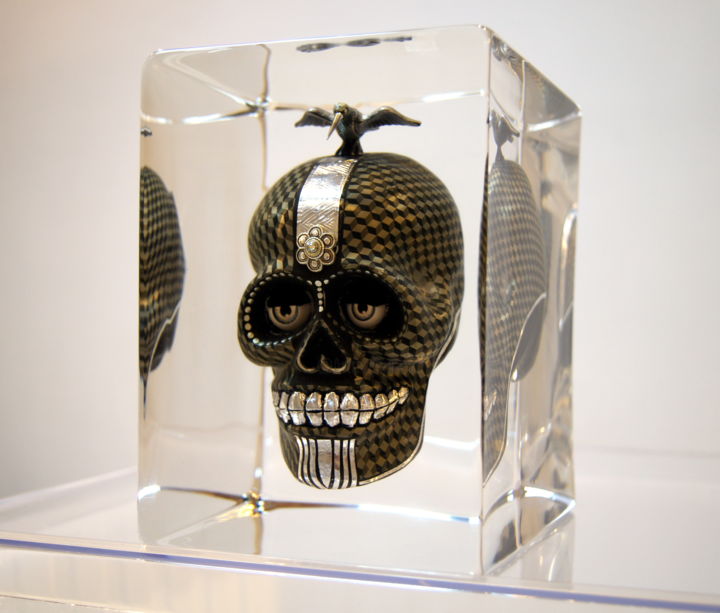 Escultura intitulada "Série "Crânes"" por Cervantes, Obras de arte originais
