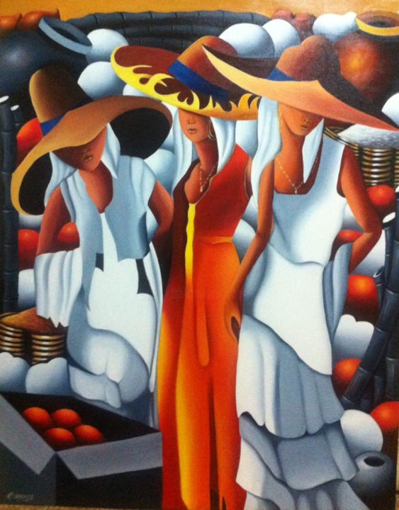 Peinture intitulée "image.jpg" par Cesa.Casablanca Ennaji, Œuvre d'art originale, Huile