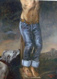 Painting titled "RISTO URBANO" by Cesar Augusto Rincon Gonzalez, Original Artwork