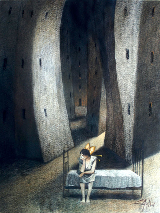 Pittura intitolato "palco" da Cesar Ayllón, Opera d'arte originale