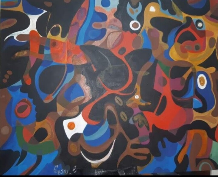Pintura intitulada "Realidade Alternati…" por César Sabaote, Obras de arte originais, Acrílico