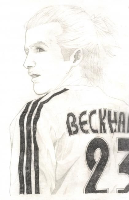 Disegno intitolato "David Beckham" da Cesarv06 Yahoo.Mx Garcia, Opera d'arte originale, Altro