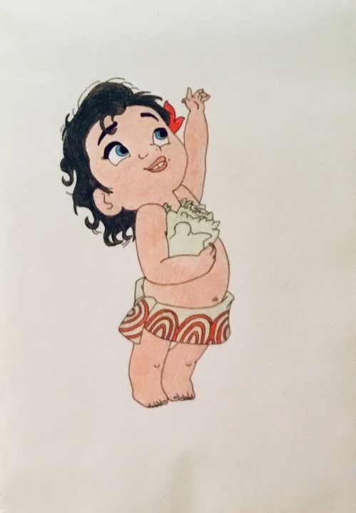 Bebe Vaiana Drawing By Celestino Alertse Artmajeur