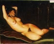 Peinture intitulée "nude" par Grigorescu Cezar, Œuvre d'art originale