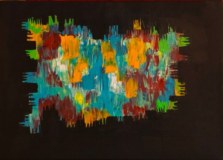 Painting titled "Segment" by Cfaibart, Original Artwork, Acrylic