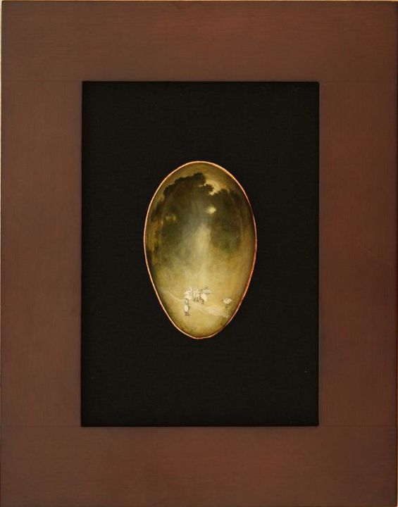 Картина под названием "Japanese - " - Berenice Corta, Подлинное произведение искусства, Масло