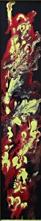 Painting titled "Mouvement #1" by Claude Gascon, Original Artwork, Acrylic