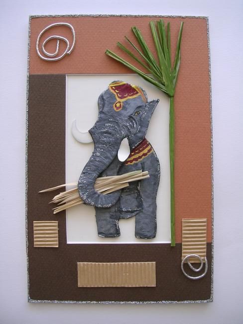 Artcraft titled "L'ELEPHANT" by Corinne Gayraud, Original Artwork
