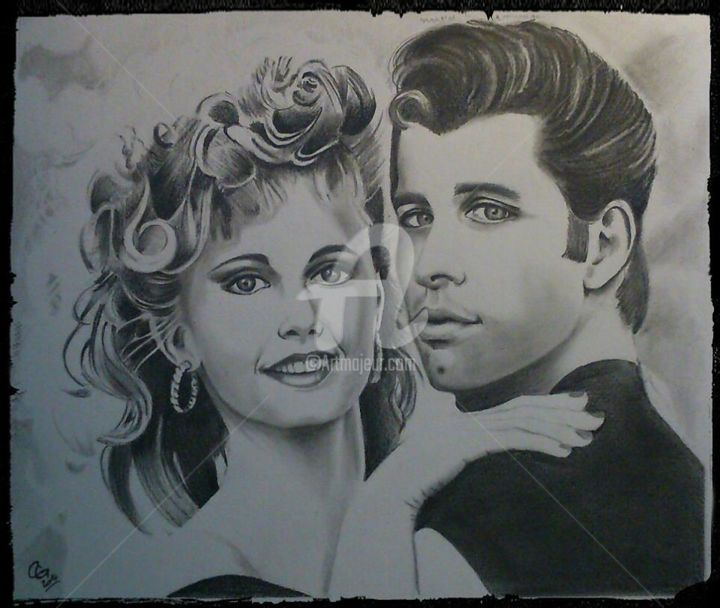 Grease Sandy painting