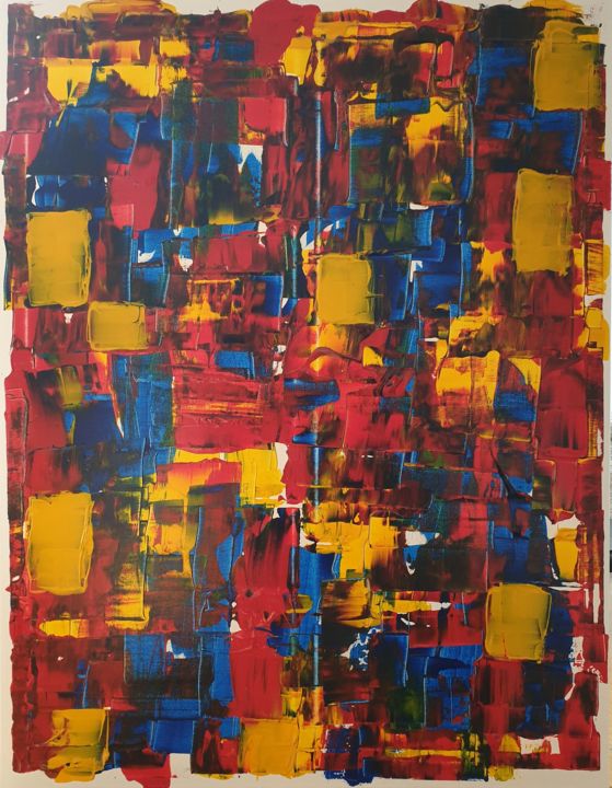 Peinture intitulée "voyage au pays des…" par Claude Goasguen, Œuvre d'art originale, Acrylique