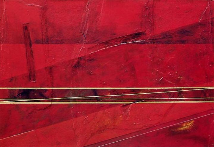 Картина под названием "RED" - Massimo Nicotra, Подлинное произведение искусства