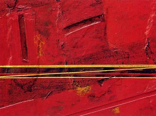 Pittura intitolato "RED - SCARTI DA MAN…" da Massimo Nicotra, Opera d'arte originale