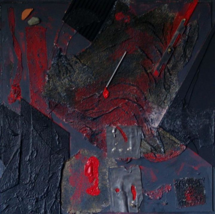 Pittura intitolato "cara faccia sinotti…" da Massimo Nicotra, Opera d'arte originale