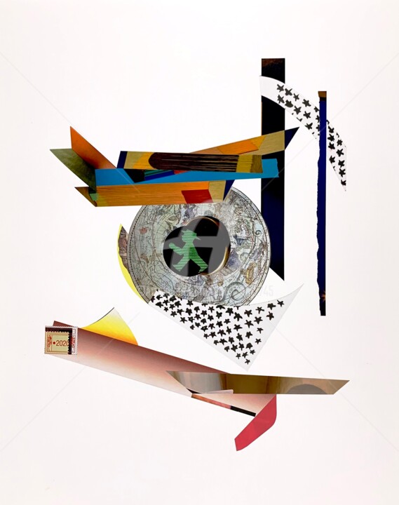 Κολάζ με τίτλο "FAUX-FUYANT 2020" από Cha, Αυθεντικά έργα τέχνης, Κολάζ