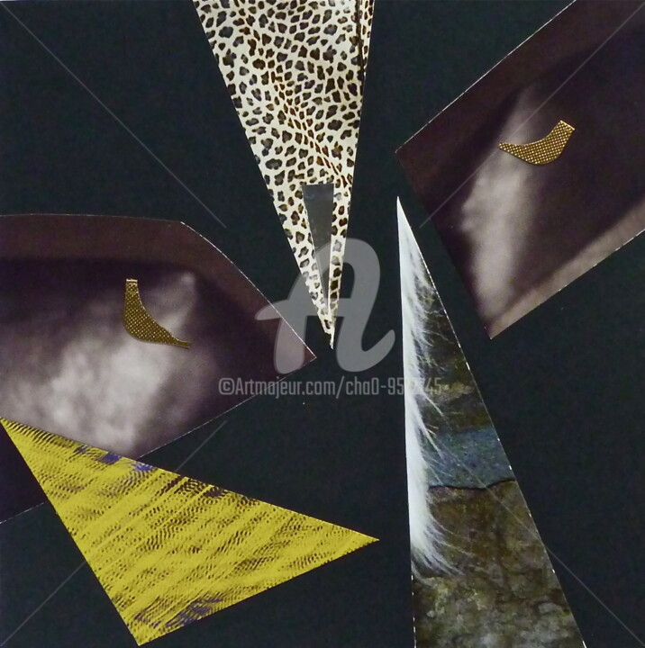 Collages intitolato "LILLY" da Cha, Opera d'arte originale, Ritagli