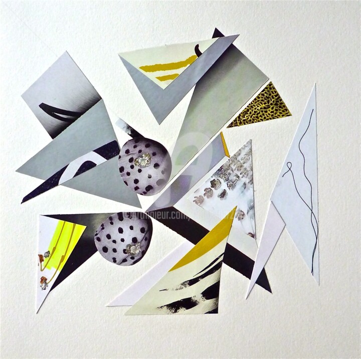 Collages intitulée "ARIANE" par Cha, Œuvre d'art originale, Papier