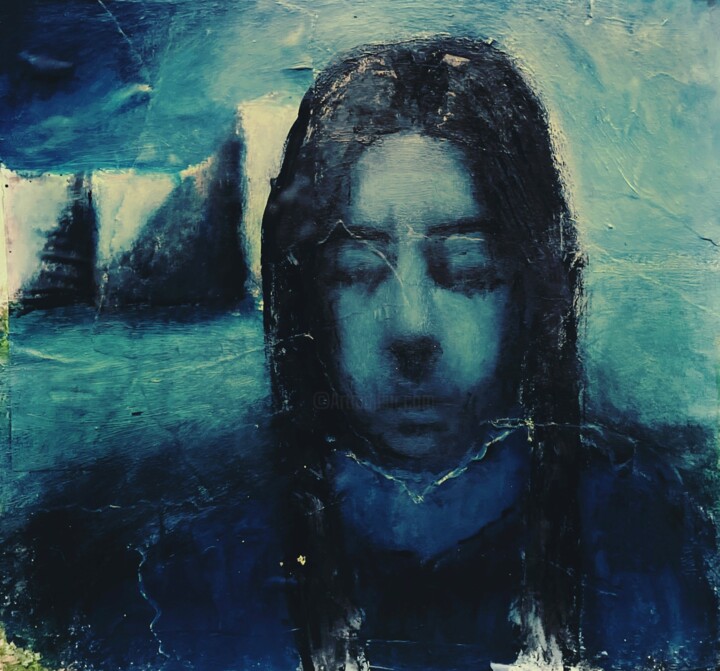 Картина под названием "“Abandoned in the c…" - Levan Chabukiani, Подлинное произведение искусства, Акрил