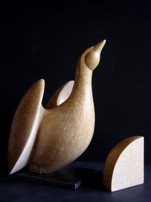 Sculpture titled "Oiseau" by Michel Chabut, Original Artwork