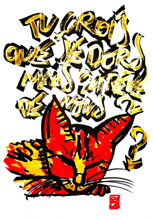 Tekening getiteld "MAIS QUI REVE DE NO…" door Chachagrafitero, Origineel Kunstwerk, Inkt