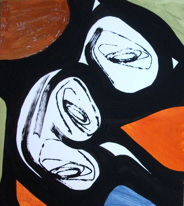 Peinture intitulée "sangle 8" par Chachapeala, Œuvre d'art originale