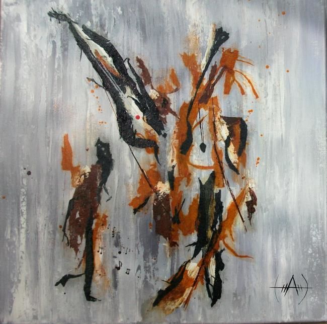 Peinture intitulée "un air de jazz" par Chachapeala, Œuvre d'art originale