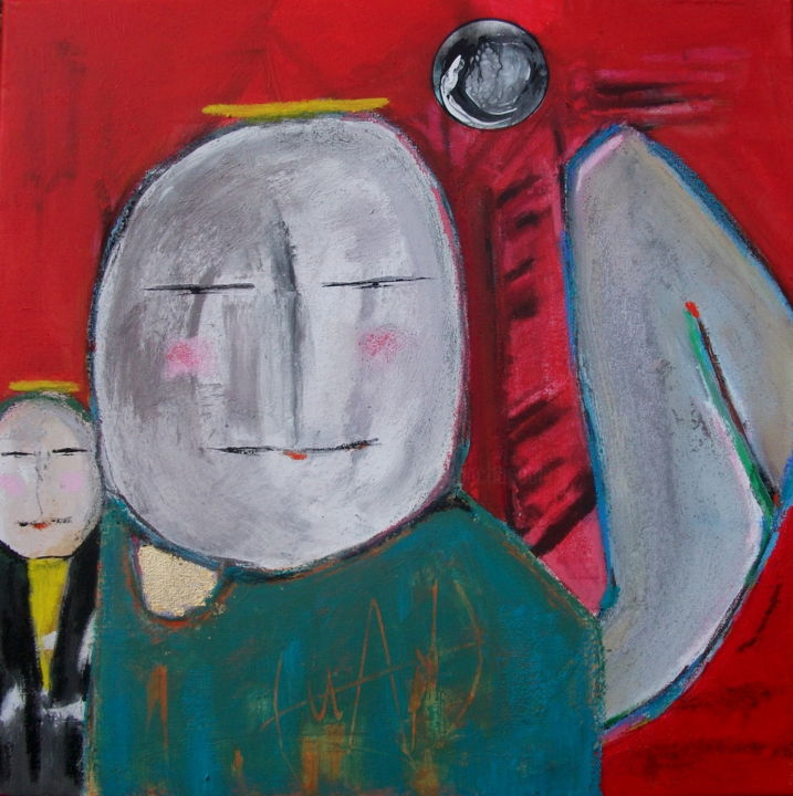 Painting titled "Mes Guilhem 5" by Chachapeala, Original Artwork, Acrylic