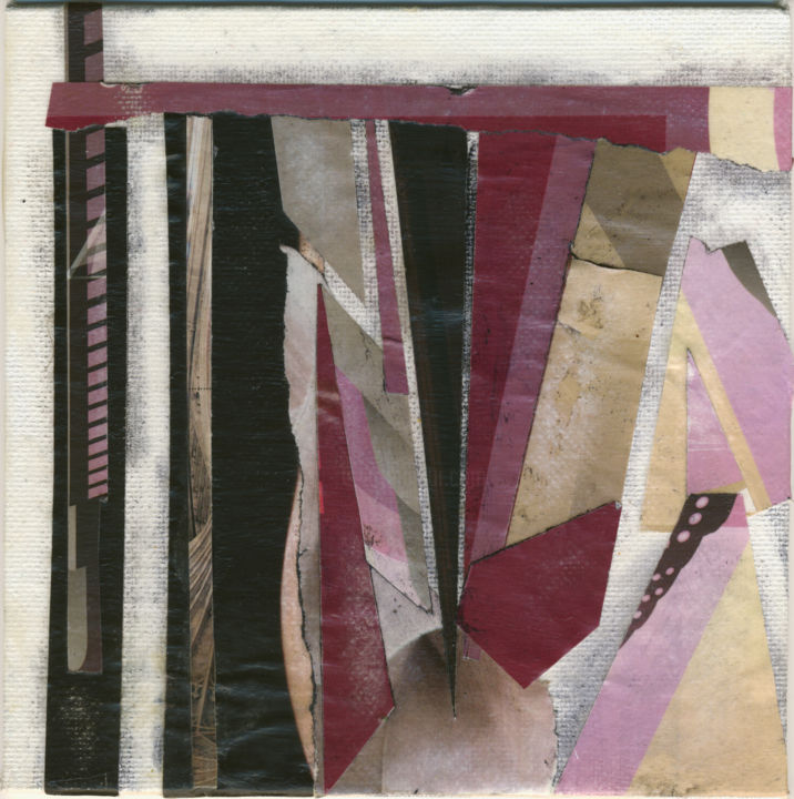 Scalpel - © 2015 collage, abstract, small, paper, canvas panel Online Artworks
