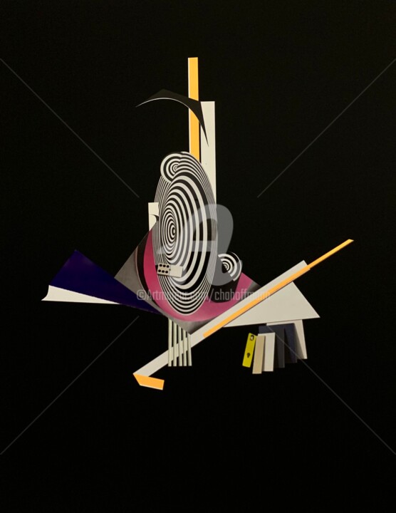 Collagen mit dem Titel "E-MOI 2020" von Cha, Original-Kunstwerk, Collagen
