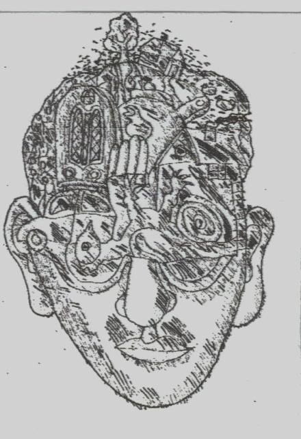 Drawing titled "la pava" by Chaja, Original Art, Other