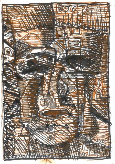 Drawing titled "ojo x ojo" by Chaja, Original Art, Other