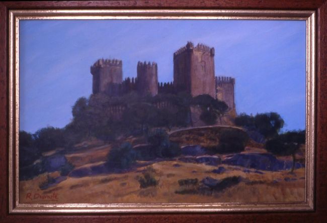 Pintura titulada "CASTILLO EN ALMODOV…" por R. Durante, Obra de arte original