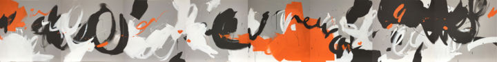 Картина под названием "Mo[uve]ment_05" - Franck Chambrun, Подлинное произведение искусства, Акрил