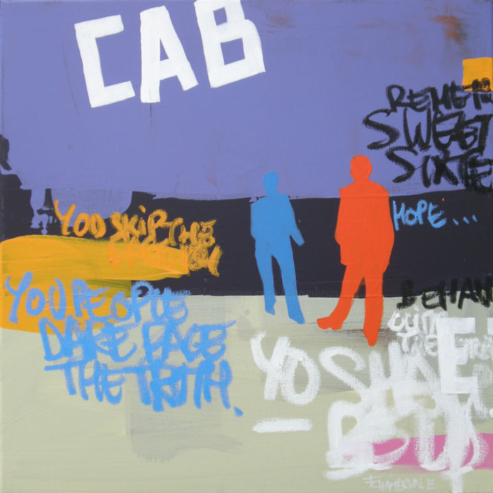 Картина под названием "CAB (C142)" - Franck Chambrun, Подлинное произведение искусства, Акрил