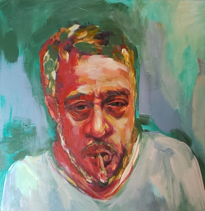 Pintura intitulada "Paulo" por Leticia Chamone, Obras de arte originais, Acrílico