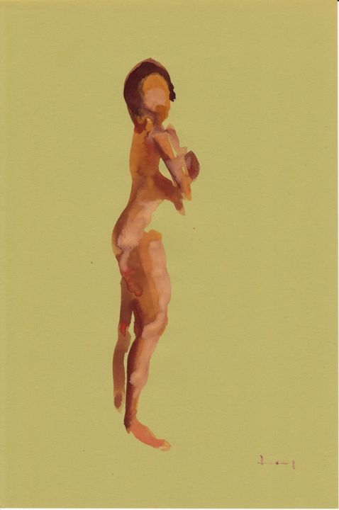 Painting titled "nude-222-chance-lee…" by Chance Lee, Original Artwork
