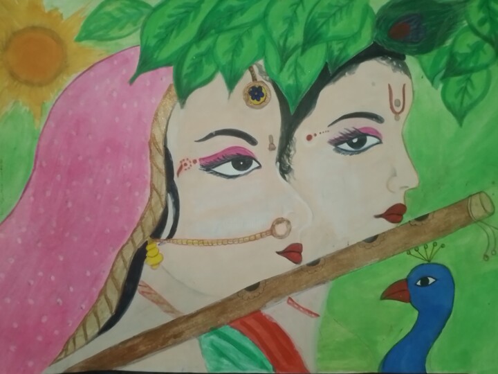 Peinture intitulée "Painting" par Chandervir Singh, Œuvre d'art originale, Stylo à bille