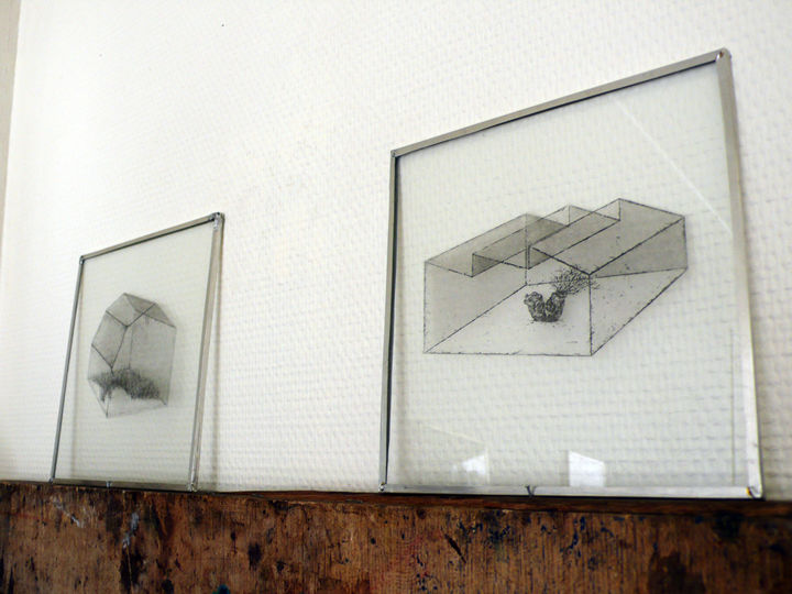 Prenten & gravures getiteld "le souvenir de l'es…" door Rung-Tsu Chang, Origineel Kunstwerk, Ets