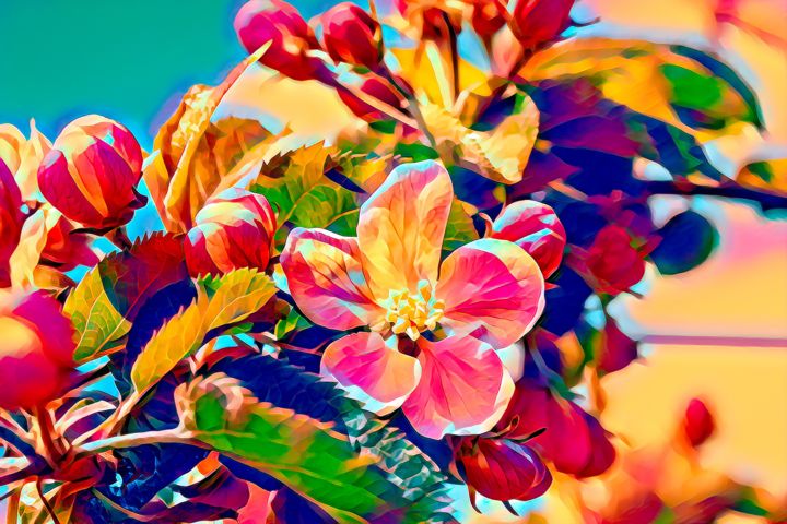 Digital Arts titled "Awaking." by Pamela, Original Artwork, Digital Painting