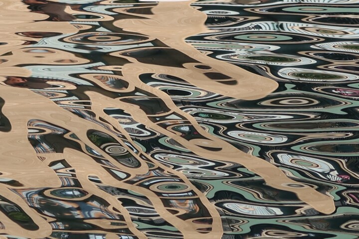 Photographie intitulée "Mires en mer" par Chantal Aumeran, Œuvre d'art originale, Photographie non manipulée