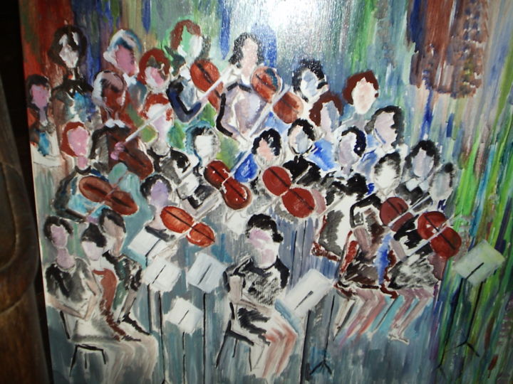 Painting titled "Orchestre" by Chantal De Lagenest, Original Artwork