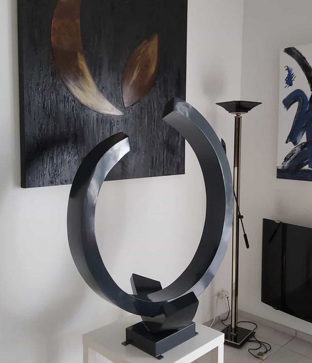 Escultura intitulada ""Rencontre"" por Chantal Derderian Christol, Obras de arte originais, Aço inoxidável