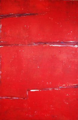Malarstwo zatytułowany „Série Rouge” autorstwa Chantal Malet, Oryginalna praca, Akryl