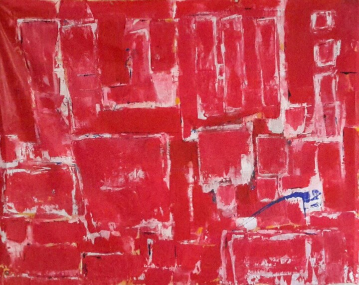 Peinture intitulée "Série Rouge" par Chantal Malet, Œuvre d'art originale, Acrylique