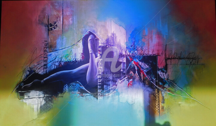 Peinture intitulée "ABYSS" par Chantal Myrtil, Œuvre d'art originale, Huile